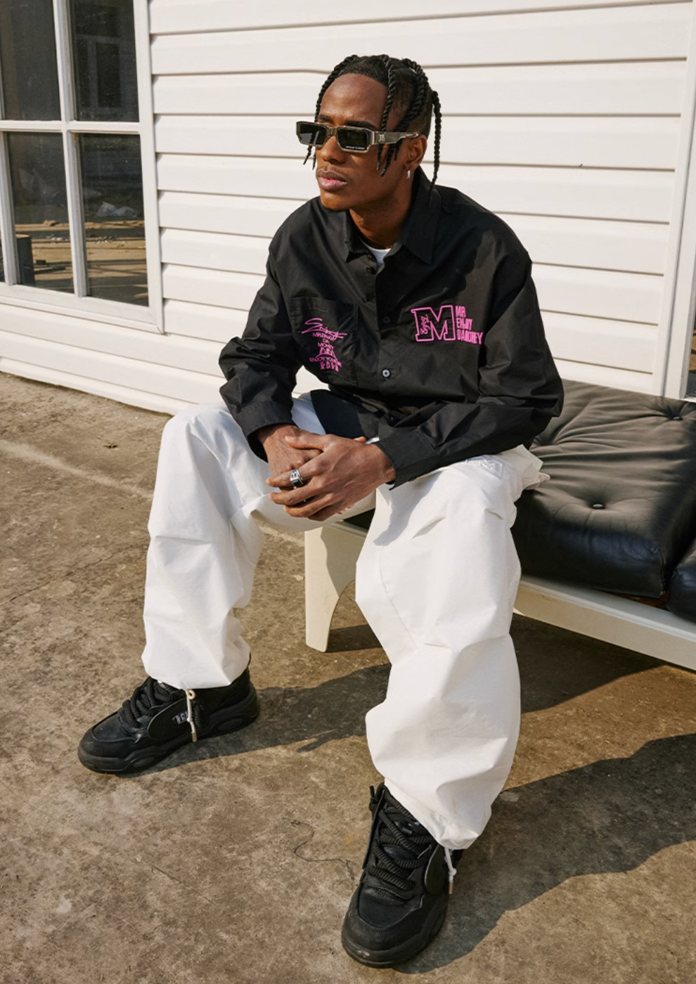 MEDM 3D Embroidery Long Sleeved Shirt