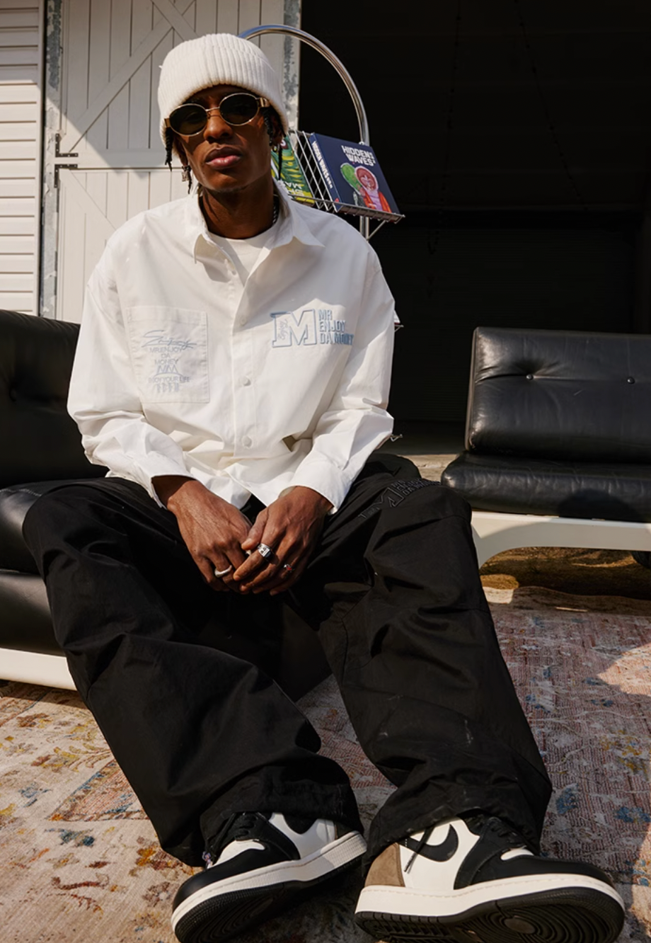 MEDM 3D Embroidery Long Sleeved Shirt