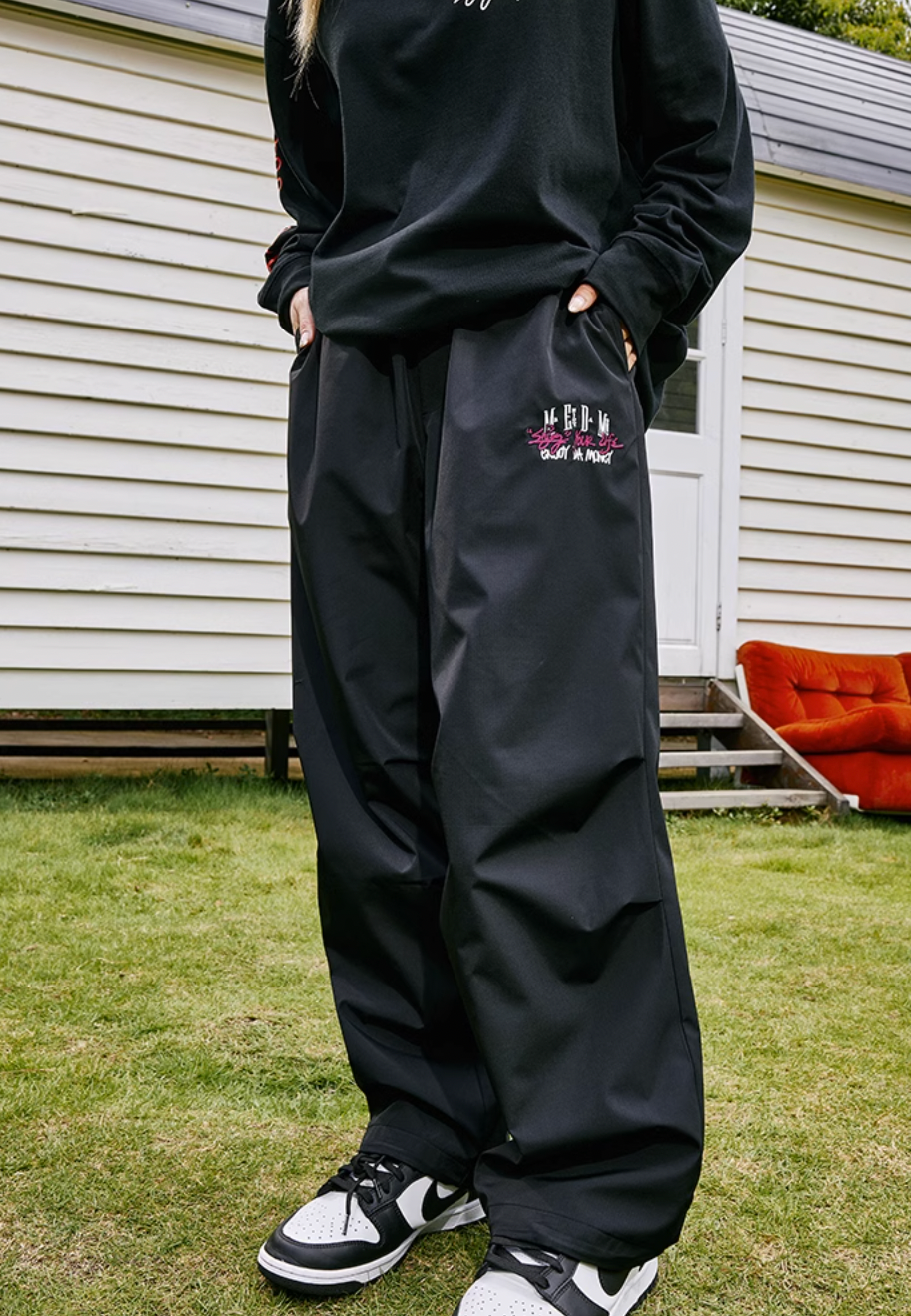 MEDM Basic Sports Wide Legged Work Pants