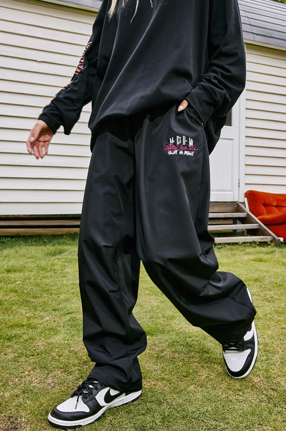MEDM Basic Sports Wide Legged Work Pants