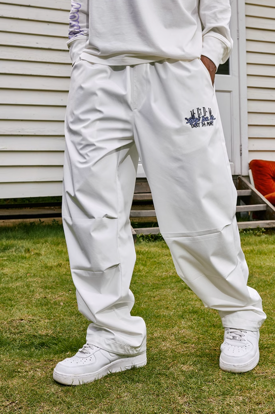 MEDM Basic Sports Wide Legged Work Pants