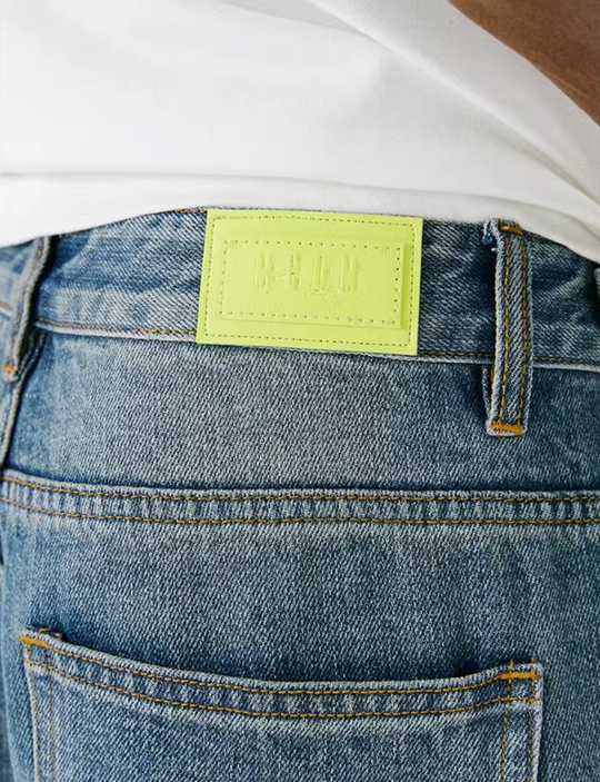 MEDM Washed Gradient Denim Pants