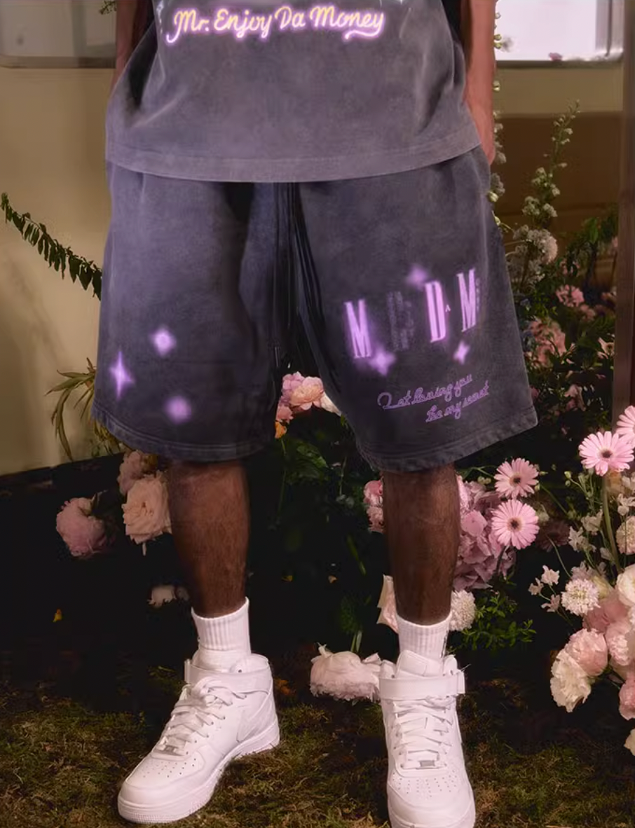 MEDM Sword & Rose shorts