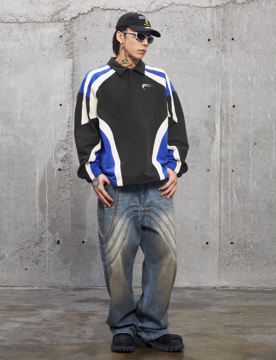 F2CE 3D Embroidery Logo Lapel Polo