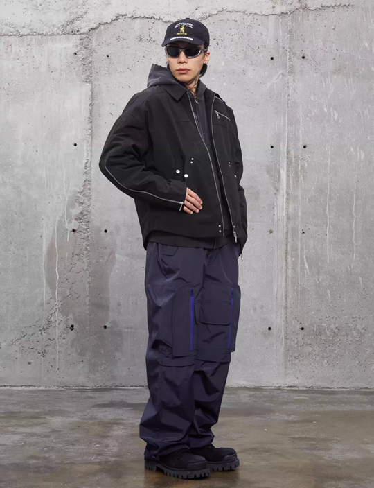 F2CE Zipper Pocket Nylon Work Pants