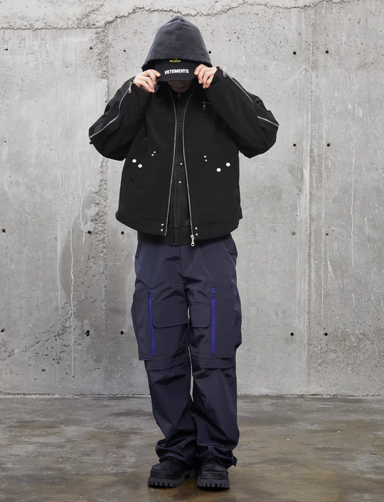F2CE Zipper Pocket Nylon Work Pants