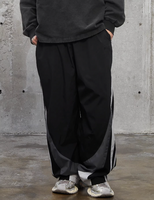 F2CE Splicing Color Collision Nylon Pants