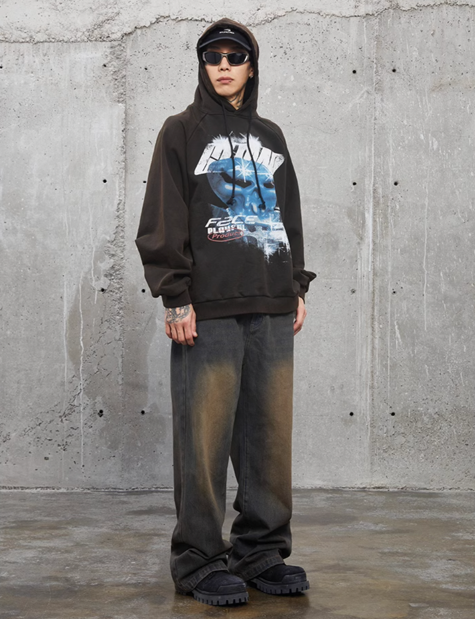 F2CE Old Mud Yellow Wide Leg Denim Pants