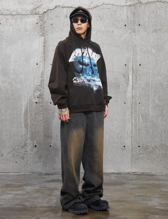 F2CE Old Mud Yellow Wide Leg Denim Pants