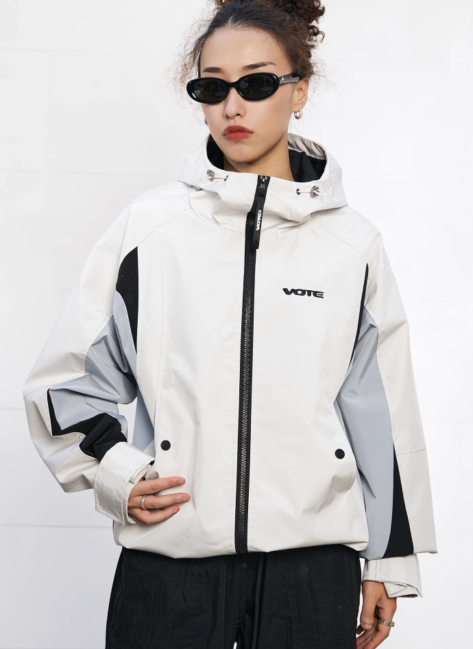 VOTE VVVVOTE Hooded Workwear Outdoor Punching Jacket