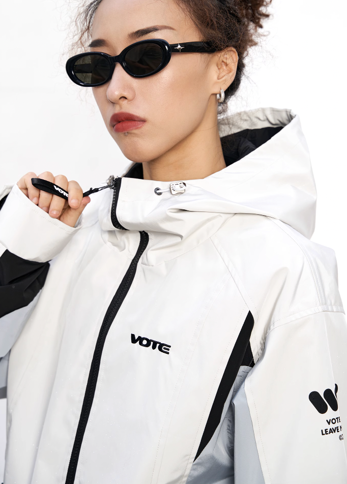 VOTE VVVVOTE Hooded Workwear Outdoor Punching Jacket