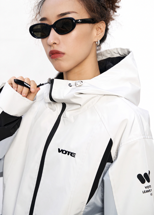 VOTE VVVVOTE Hooded Workwear Outdoor Punching Jacket