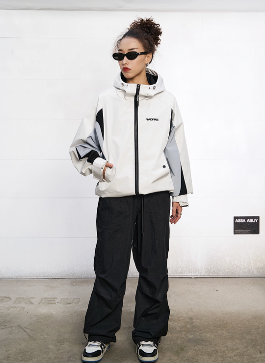 VOTE VVVVOTE Hooded Workwear Outdoor Punching Jacket