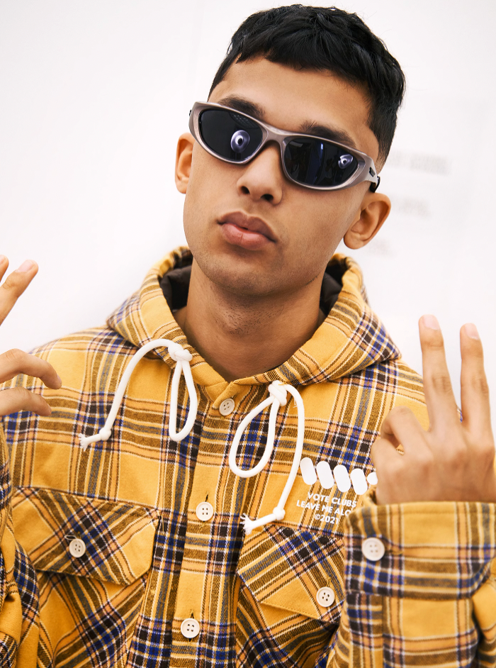 VOTE VVVVOTE Vintage Plaid Hooded Jacket