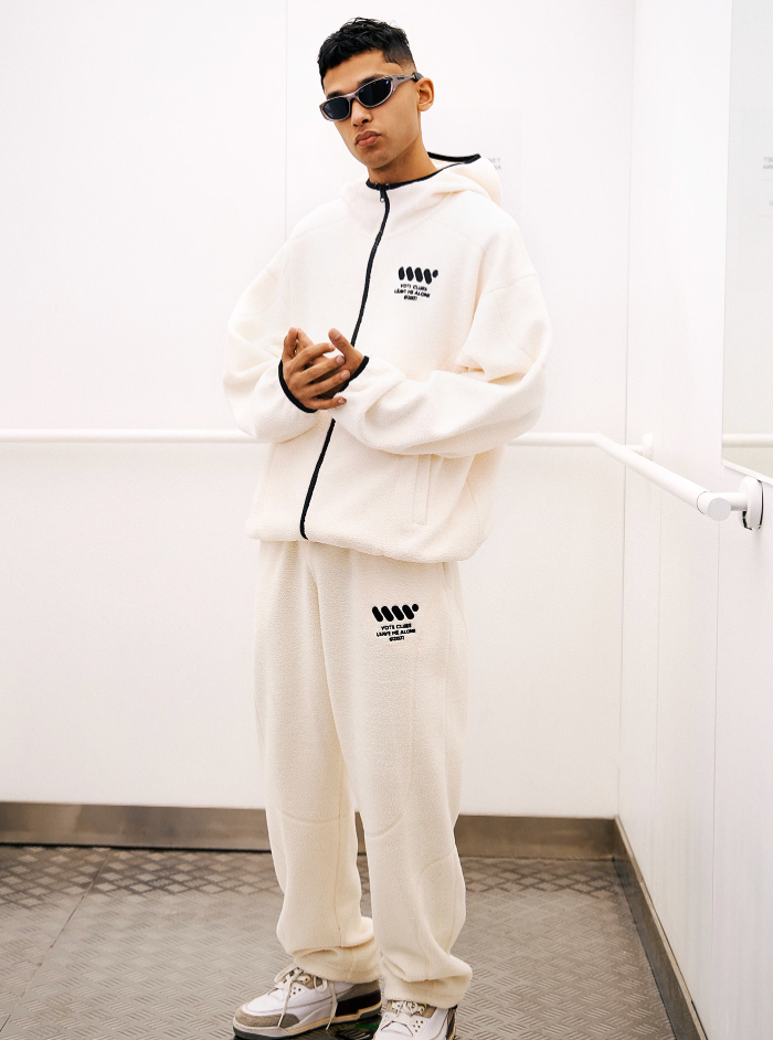 VOTE Fleece Sporty Hooded Jacket