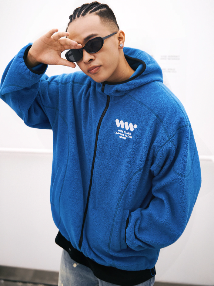 VOTE Fleece Sporty Hooded Jacket