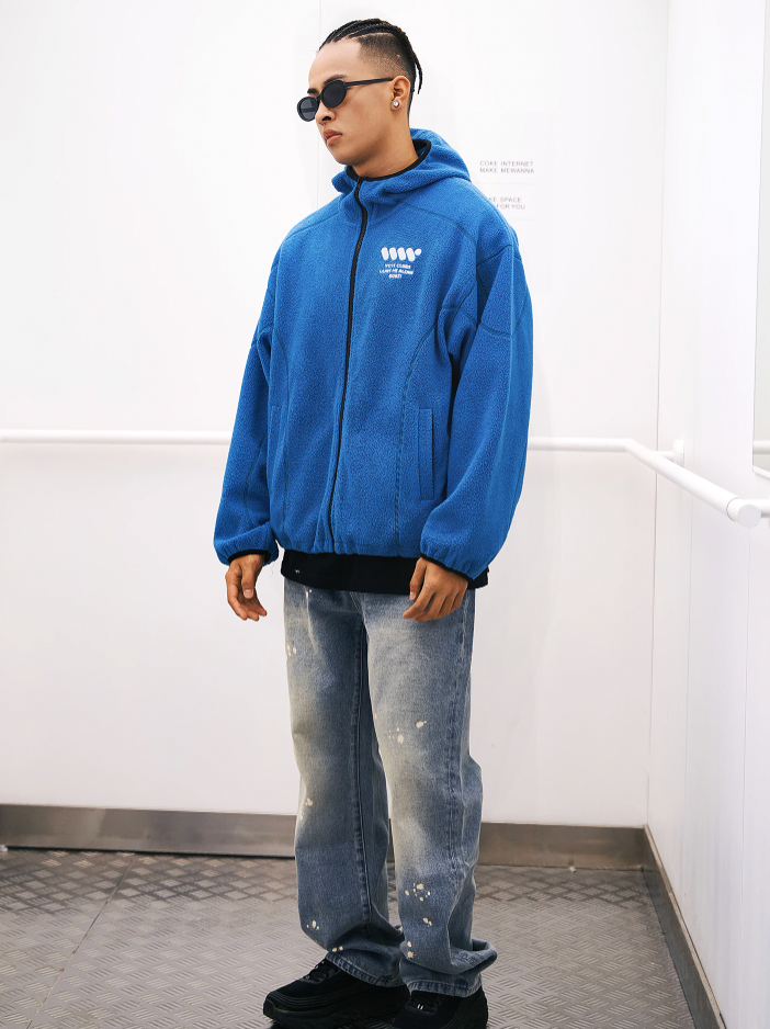 VOTE Fleece Sporty Hooded Jacket