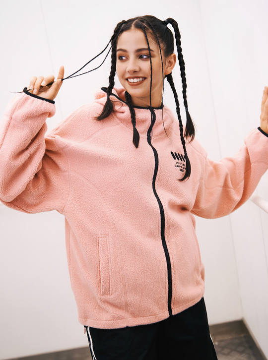 VOTE Fleece Sporty Hooded Jacket