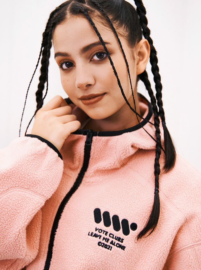 VOTE Fleece Sporty Hooded Jacket