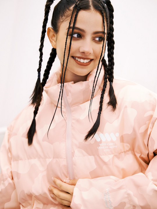 VOTE VVVVOTE Stand Up Collar Camouflage Jacket