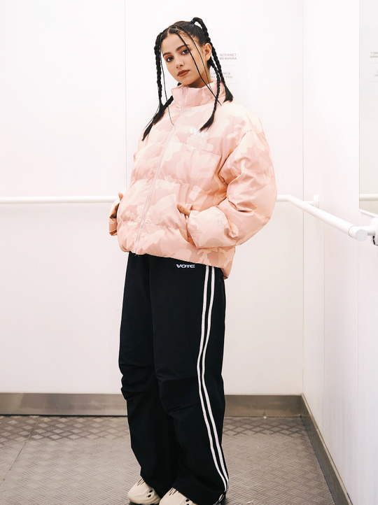 VOTE VVVVOTE Stand Up Collar Camouflage Jacket