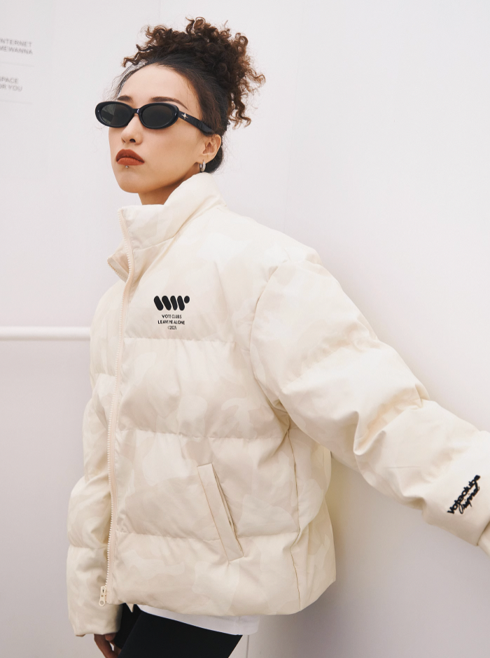 VOTE VVVVOTE Stand Up Collar Camouflage Jacket