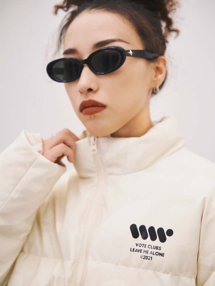 VOTE VVVVOTE Stand Up Collar Camouflage Jacket