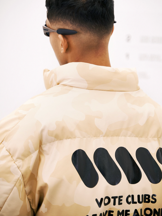 VOTE VVVVOTE Stand Up Collar Camouflage Jacket