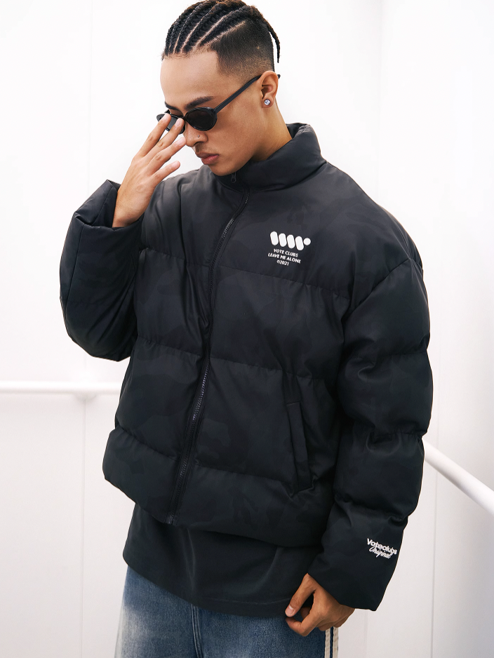 VOTE VVVVOTE Stand Up Collar Camouflage Jacket