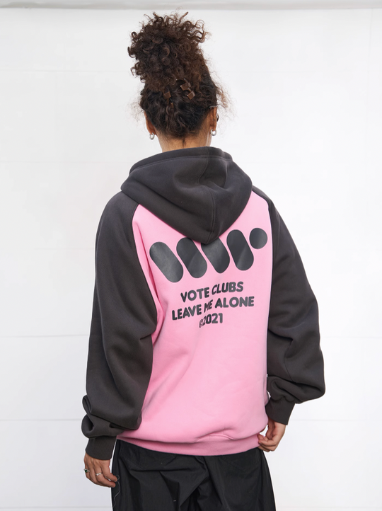 VOTE VVVVOTE Color Block Zipper Hoodie