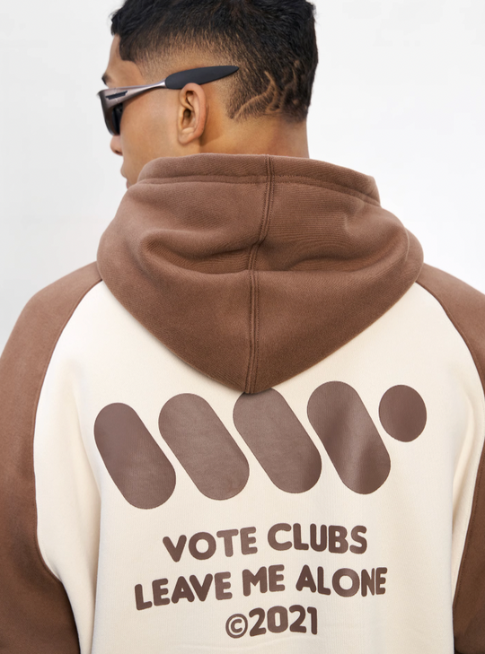 VOTE VVVVOTE Color Block Zipper Hoodie