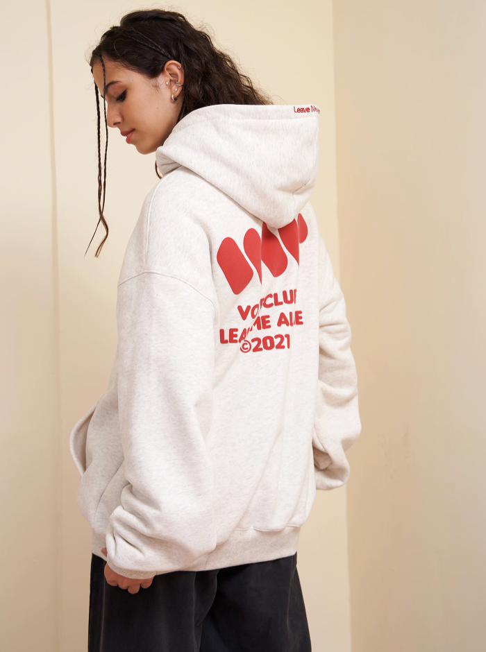 VOTE Preppy Style Zipper Hoodie