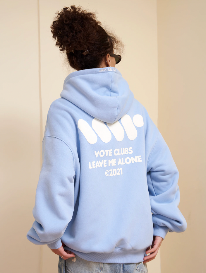 VOTE Preppy Style Zipper Hoodie