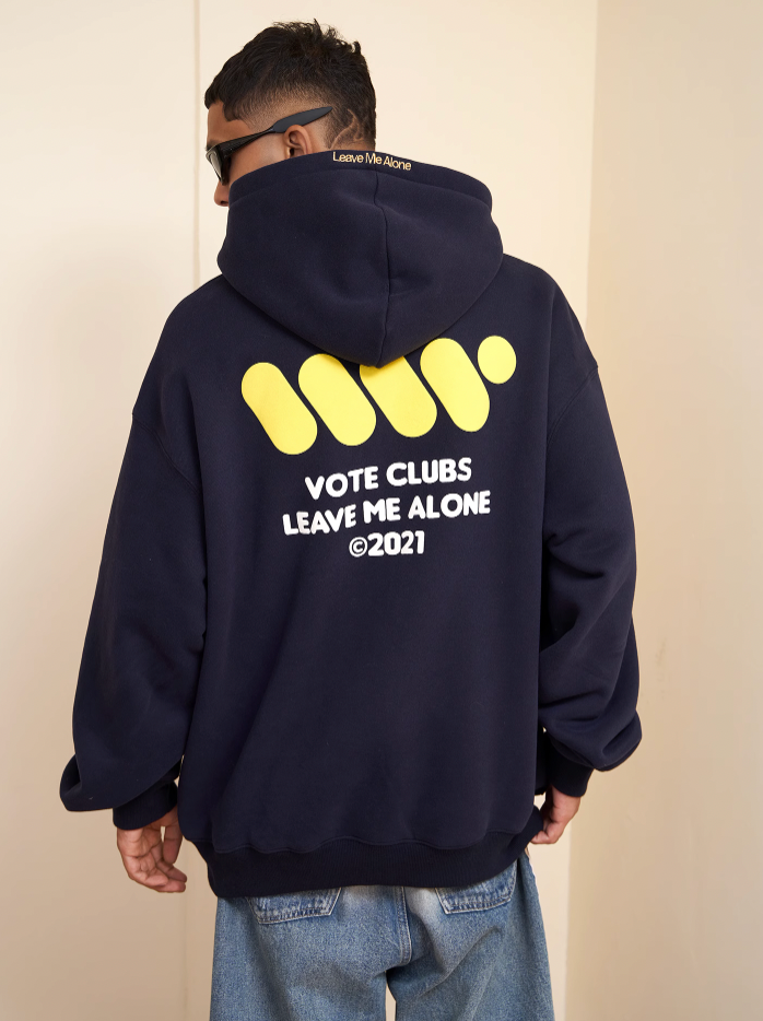 VOTE Preppy Style Zipper Hoodie