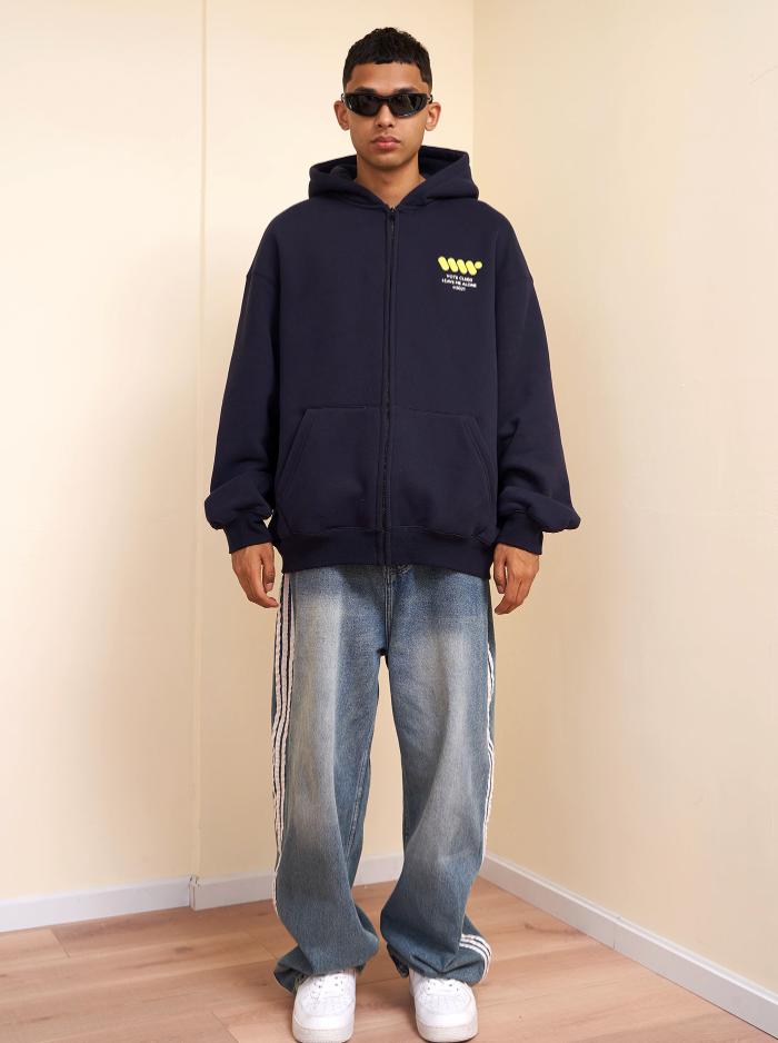 VOTE Preppy Style Zipper Hoodie