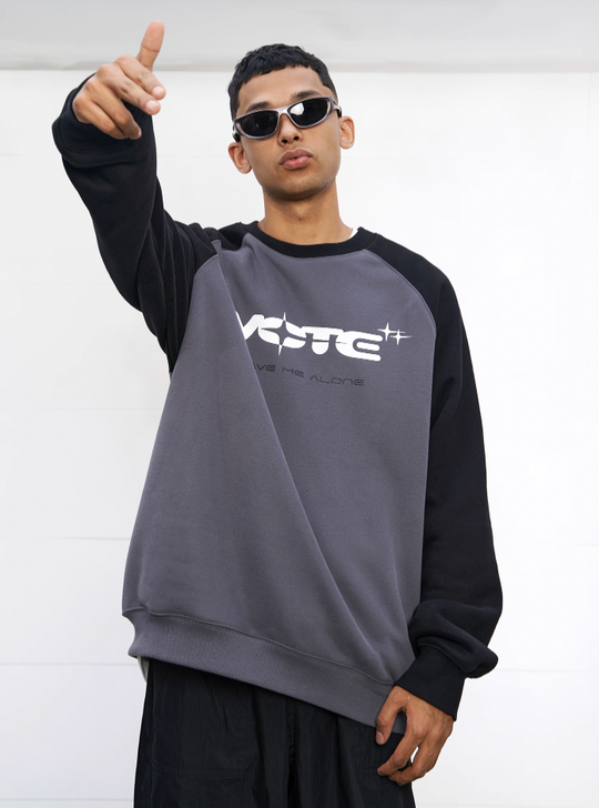 VOTE Star Logo & Contrast Color Sweatshirt