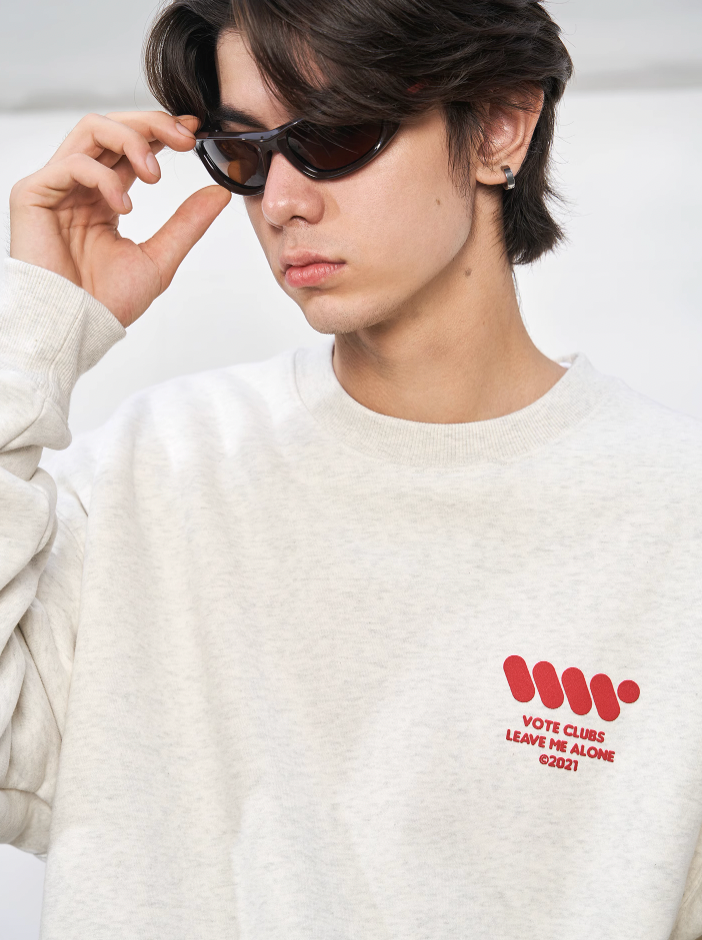 VOTE VVVVOTE Basic Crew Neck Sweatshirt