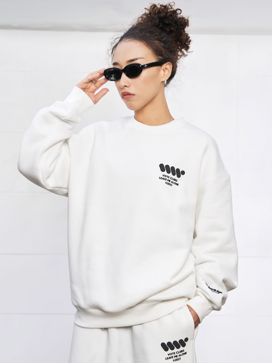 VOTE VVVVOTE Basic Crew Neck Sweatshirt