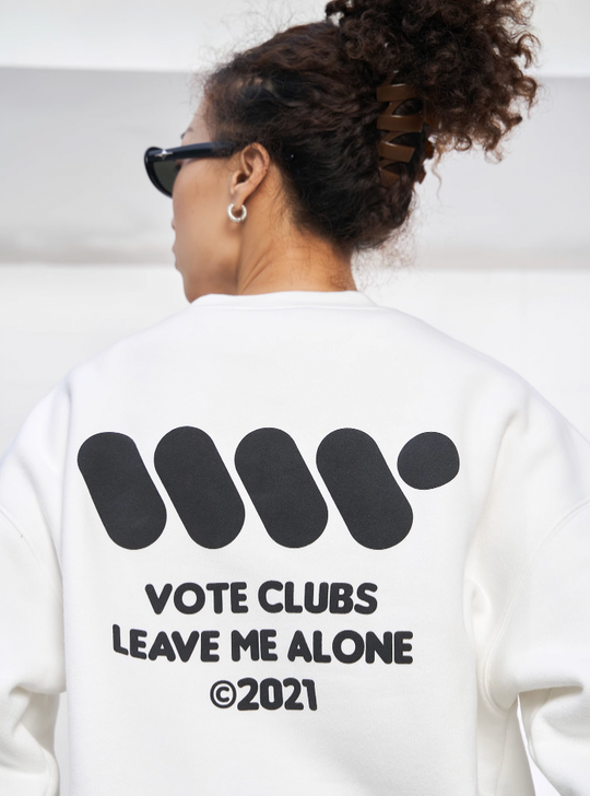 VOTE VVVVOTE Basic Crew Neck Sweatshirt