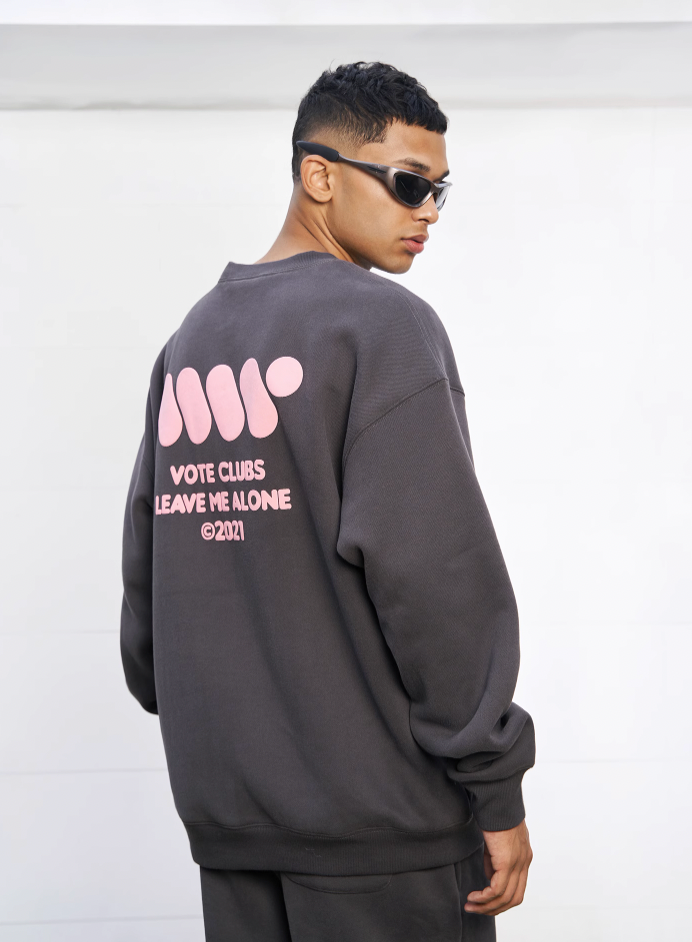 VOTE VVVVOTE Basic Crew Neck Sweatshirt
