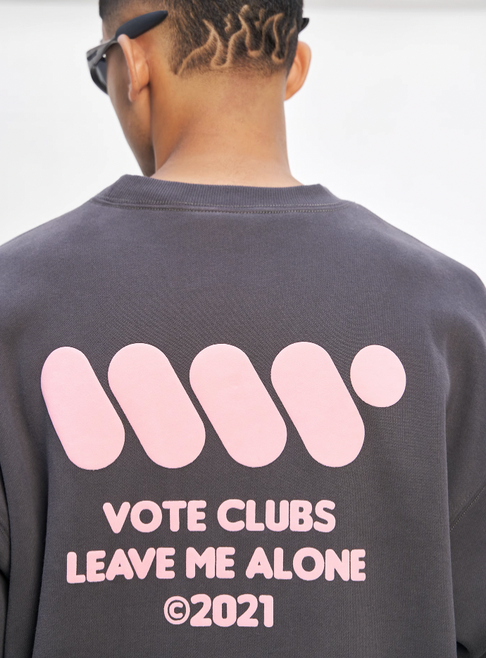 VOTE VVVVOTE Basic Crew Neck Sweatshirt