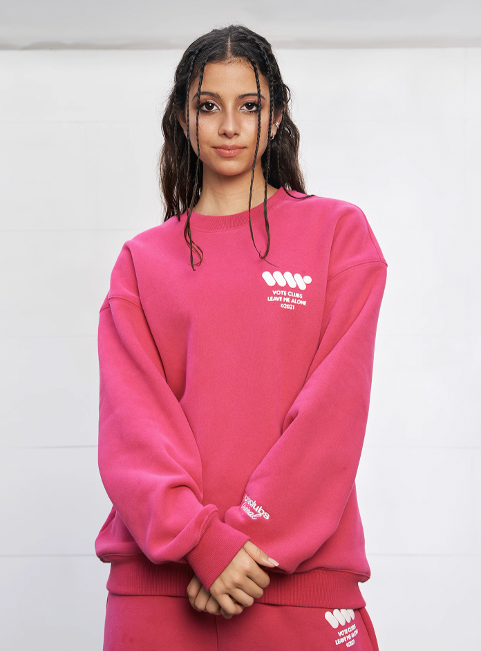 VOTE VVVVOTE Basic Crew Neck Sweatshirt