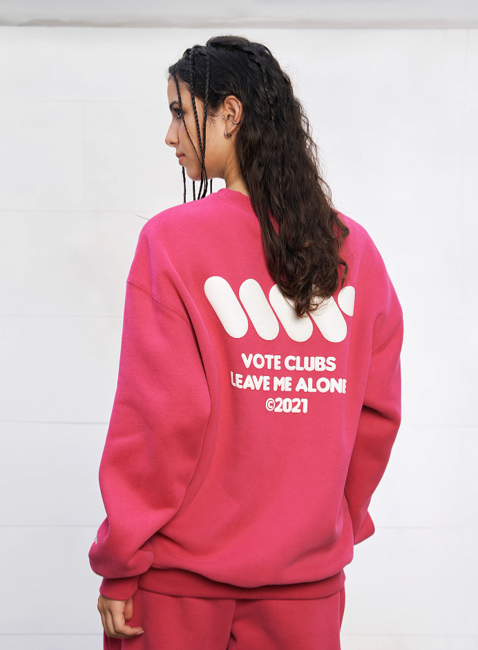 VOTE VVVVOTE Basic Crew Neck Sweatshirt