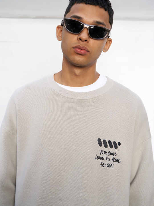 VOTE VVVVOTE Hand Painted Knit Sweater