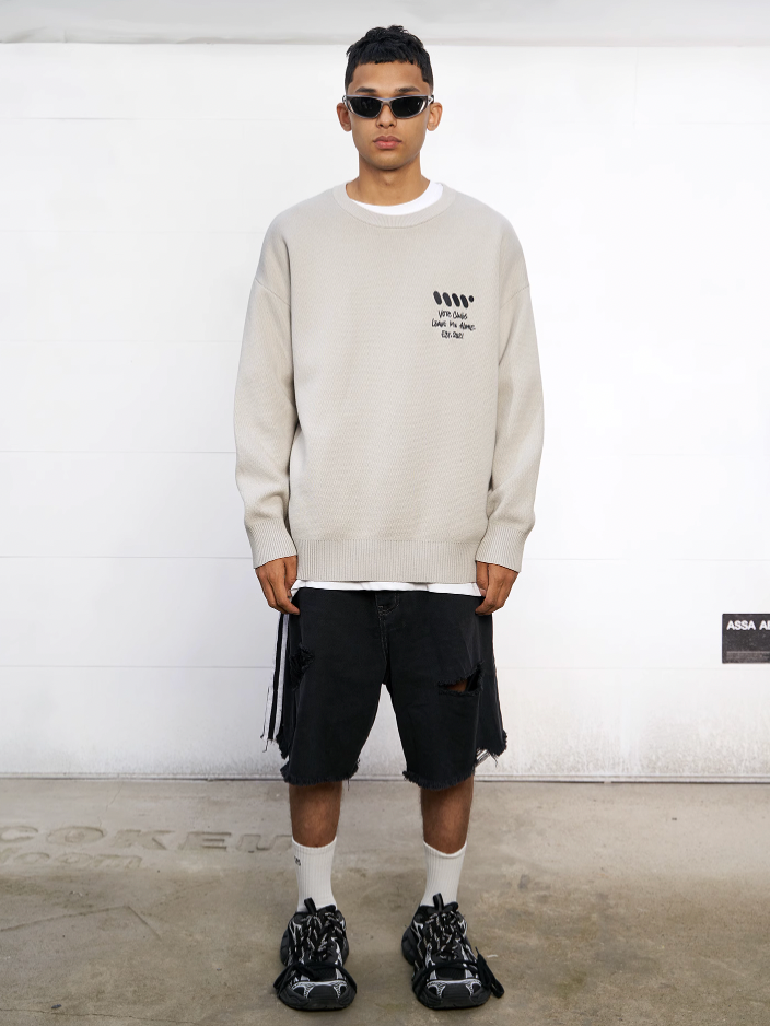 VOTE VVVVOTE Hand Painted Knit Sweater