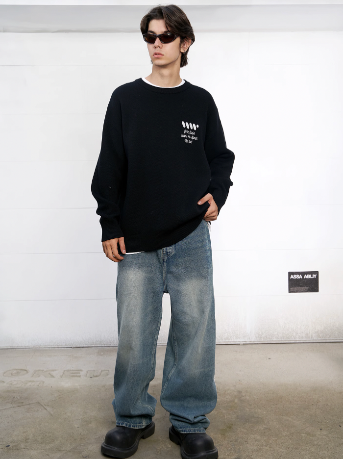 VOTE VVVVOTE Hand Painted Knit Sweater