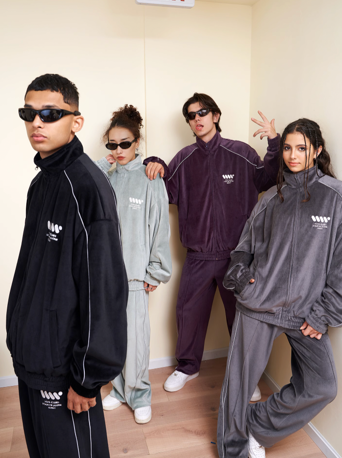 VOTE Athleisure Velvet Sports Pants