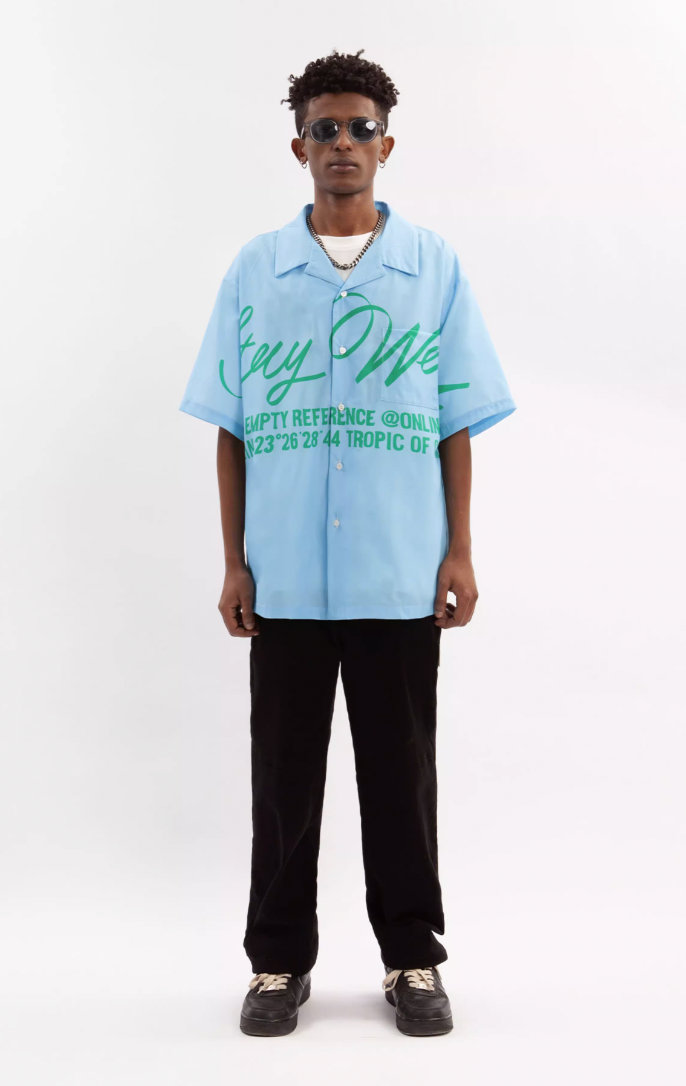EMPTY REFERENCE Slogan Short Sleeve Shirt