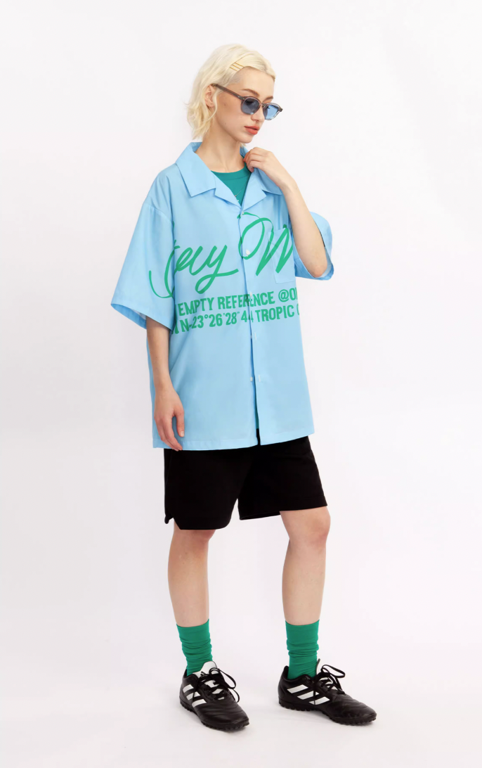 EMPTY REFERENCE Slogan Short Sleeve Shirt