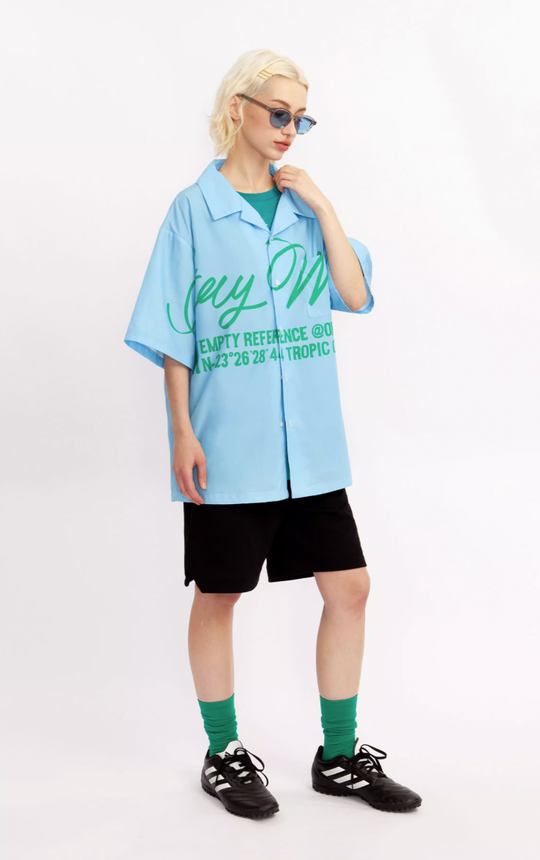 EMPTY REFERENCE Slogan Short Sleeve Shirt